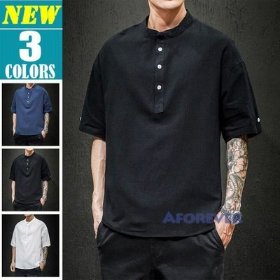 サマーtシャツ メンズ 無地 Tシャツ 麻tシャツ 半袖tシャツ リネンtシ02 Marketingagricola Pt