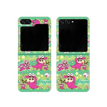 蠟筆小新適用三星zflip7fe手機殼zflip6折疊屏flip5全包W25心系天下保護套超薄大視窗小眾女款高級感可愛防摔