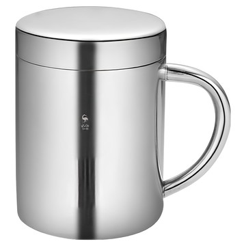 SSGP 三四鋼 304帶蓋不鏽鋼杯 286ml  銀色  1個