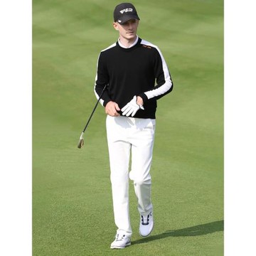 PGM新品高爾夫男士球褲春季遮風保暖彈力直筒長褲golf休閑運動褲