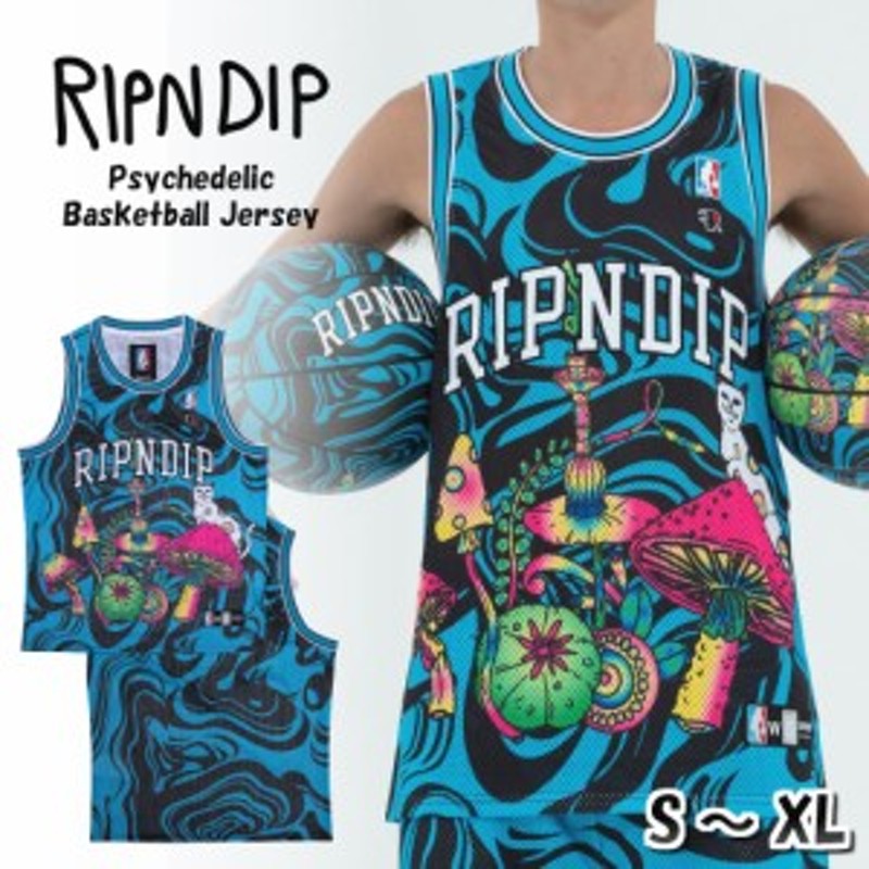 リップンディップ RIPNDIP バスケットボール ジャージ Psychedelic ...