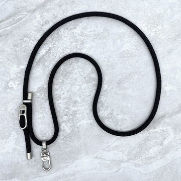 niji 斜挎手機調節繩 黑色 9mm Black Color