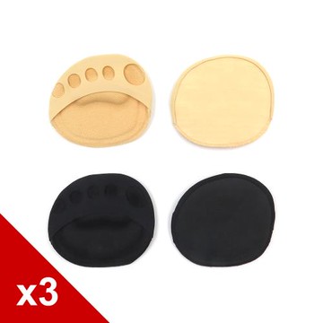 糊塗鞋匠 優質鞋材 D54 加厚5mm海綿五趾前掌墊 3雙