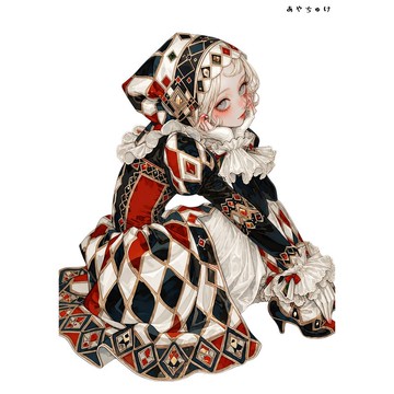 【6 月新品】07-133-0008 人物貼紙 馬戲團風格