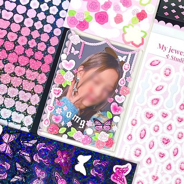 迷你裝飾貼紙 - 全息可愛封箱貼紙 (minher studio)