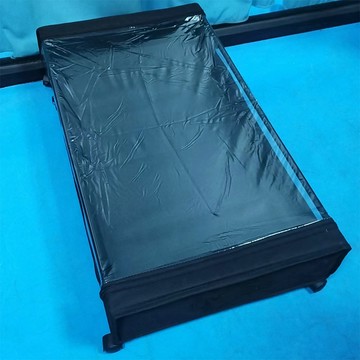 8040方形 帶輪床下收納箱 床底儲物箱帶蓋布 多功能家用宿舍簡易衣服鞋子儲物箱 透明防塵床下收納抽屜帶便攜式手柄