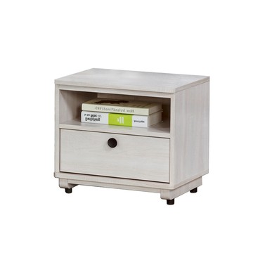 【唯熙傢俱】伊格鋼刷白床頭櫃