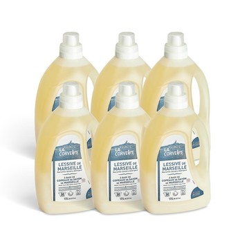 洗衣精 La Corvette 法釩 經典馬賽環保濃縮洗衣精1500ml 6入組