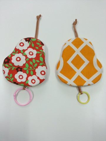 暖色系 梨型鑰匙包【K170110】