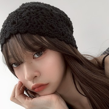 【Aa.chic熱賣商品】簍空鉤花針織堆堆帽(兩色).女帽/簍空/鉤花/針織/堆堆帽/百搭/日常【C113098】