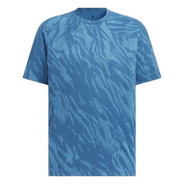 adidas 愛迪達 男款 TE CT AOP T 運動上衣 KF6133  藍色  2XL
