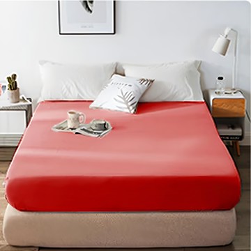 A-nice 雅妮詩 精梳純棉床包 60支棉300針-500針 床包可加高36cm  加大  緋紅色