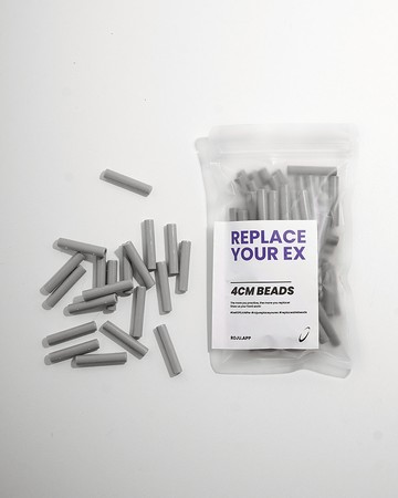 【RYE】跳繩 節拍珠 拍子珠 4cm (重拍-石塵灰)