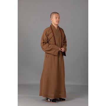 現貨供應 弘喧 佛教 僧服 出家人 衣服 長衫 麻紗布 禪意 吸汗 柔軟 透氣 和尚 出家眾 僧人 高僧 外出 禮佛