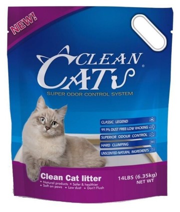 單包clean cat凝結礦砂6.35kg 快速凝結 99.9無塵 貓砂