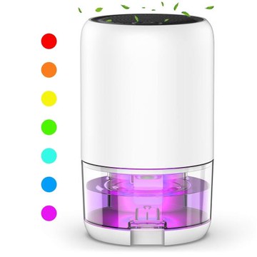 跨境新款除濕機家用半導體抽濕器浴室干燥機七彩迷你機輕音除濕機