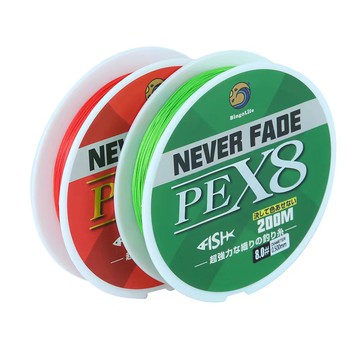 Bingolife 不褪色 大力馬 編織線 路亞遠投 x8 PE 200m 日本原丝 佈線 紅線 綠線 過膠塗層