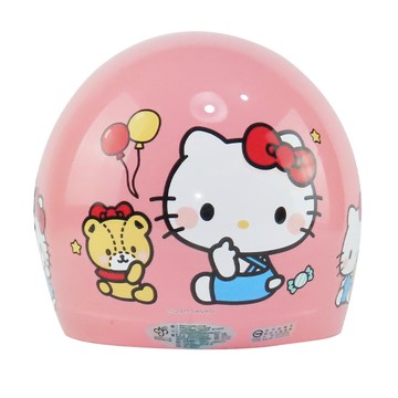 華泰 K-857 KT06 KITTY小熊款 淺粉 正版授權 兒童型 中童 安全帽 3/4罩