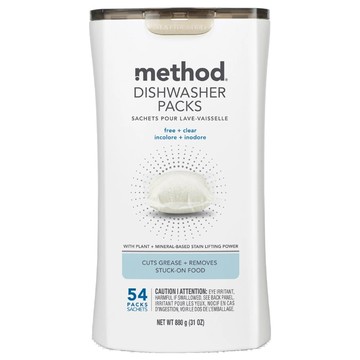 method 美則 潔淨三效聰明洗碗球 無香料 54顆  880g  1罐