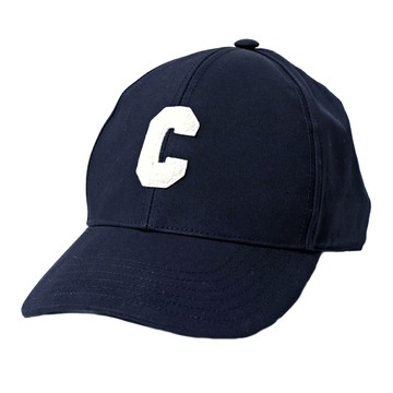 CELINE C 字母標誌棉質棒球帽(海軍藍/M)