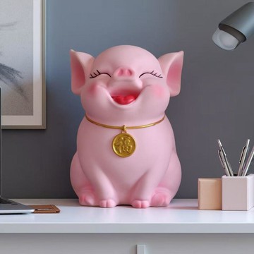 🐷 【只進不出】小豬儲蓄罐 新款2026可愛小豬大容量儲蓄罐 創意擺件兒童生日禮物 只進不出防盜存錢箱 可存可取密碼款