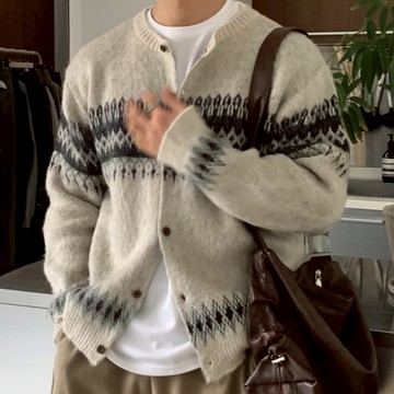 【Metanoia】🇰🇷韓製 北歐開衫針織衣