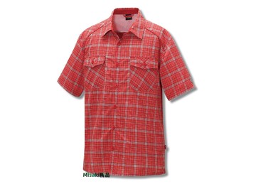 維特 FIT 輕薄透氣 短袖襯衫  GS1204 男-格紋吸排抗UV短袖襯衫 /格紋/吸排/抗UV/短袖襯衫-Misaki精品