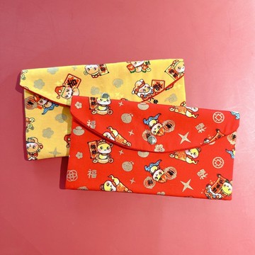 【快速出貨】爸媽一人一個蛇年快樂(兩入組布紅包袋