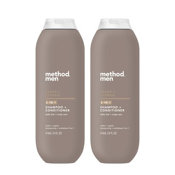 【method 美則】男仕洗護髮露 – 雪松+落羽杉 414ml x2入
