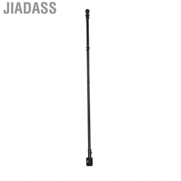 Jiadass Yunir 壁掛式旗桿套件 5 英尺不銹鋼旗桿，帶可調節長度旋轉底座和 2 個環，適用於門廊庭院花園