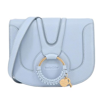 SEE BY CHLOE Hana山羊皮馬鞍斜背包（水藍）_廠商直送