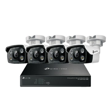 TP-Link 組合 VIGI NVR1008H-8MP 8路主機+VIGI C350 戶外槍型網路攝影機*4 昌運監視器