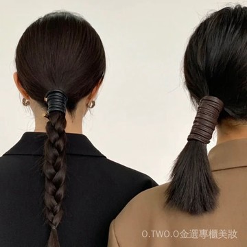 【臺灣出貨】網紅款皮革紮馬尾束髮帶髮繩綁髮女髮飾髮圈頭繩頭飾氣質百搭簡約 XT2I