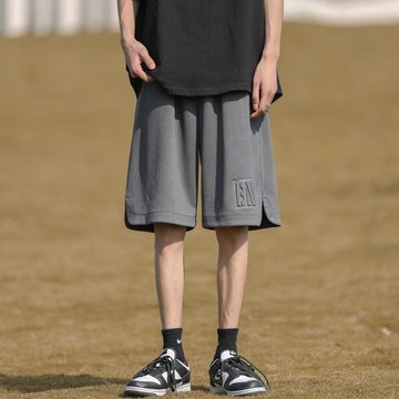 男士夏款褲子2023新款休閑五分褲日系復古cityboy短褲男款運動褲