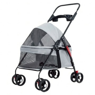高精寵物 寵物推車  灰色  1個