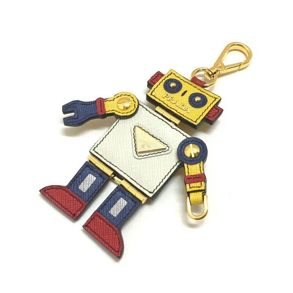 【VIP価格】 PRADA ソフトロボットキーホルダー 楽天市場】PRADA プラダ Saffiano Leather Robot Keychain Trick