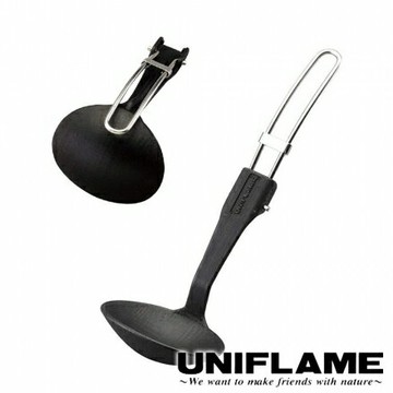 ├登山樂┤日本 UNIFLAME 耐熱樹酯收折湯匙 # U666807
