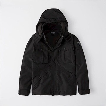 AF a&f Abercrombie & Fitch 夾克 黑色 1123
