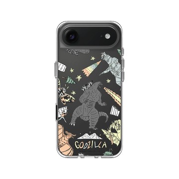 iPhone Air Clear Case（相機按鈕） 透明 - 哥吉拉 Godzilla - 插畫哥吉拉