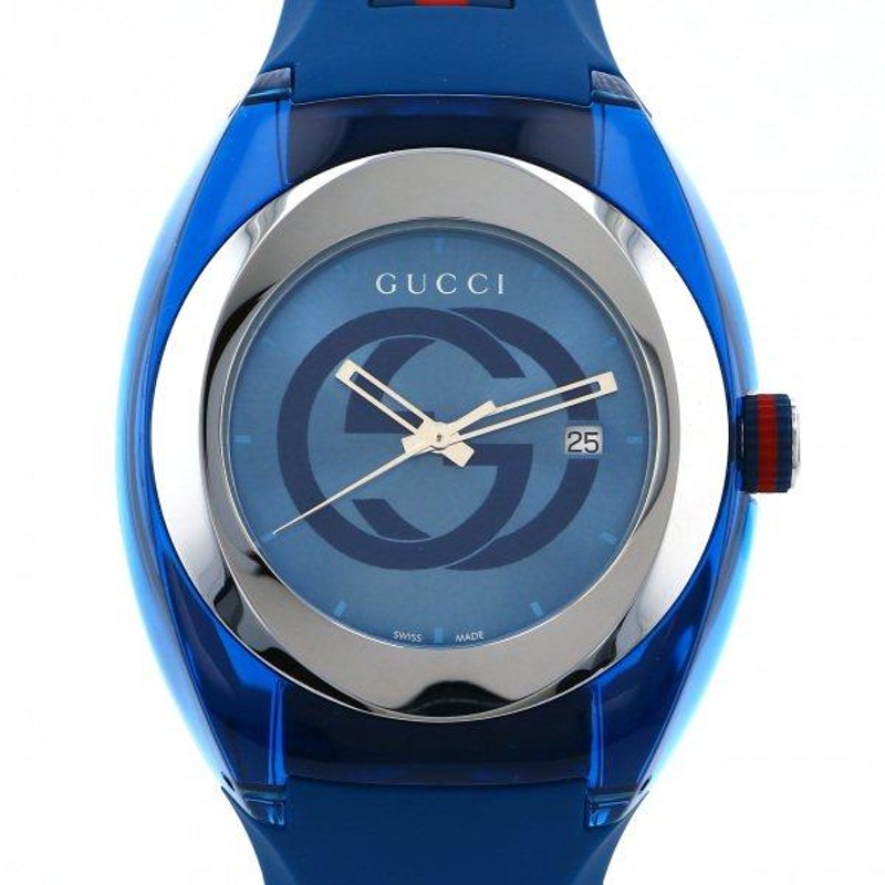 グッチ GUCCI シンク YA137104A ブルー文字盤 新品 腕時計 メンズ 通販