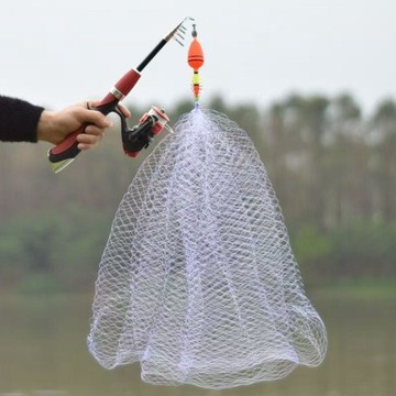二代新型霸王捆爆炸無鉤粘網絲掛魚網空鉤釣魚捕魚網抓魚捉魚套裝