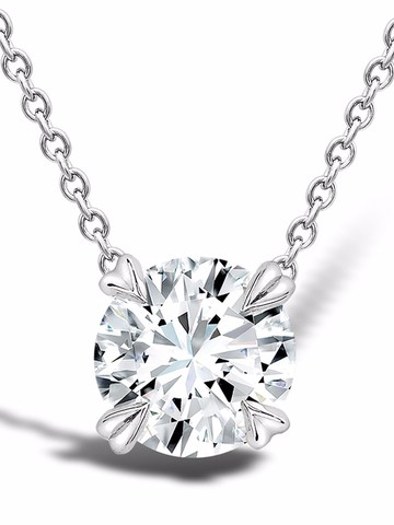 Pragnell - 18kt white gold Windsor diamond pendant necklace - women - 18kt White Gold/Diamond - 40 - Silver