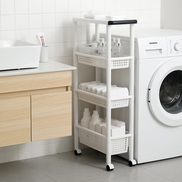 日本天馬 Unifit 22CM四層收納置物架(附輪)-DIY