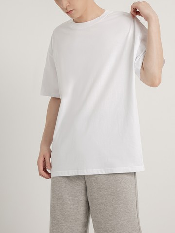 防潑水高彈力耐髒汙圓領短袖TEE(男款)