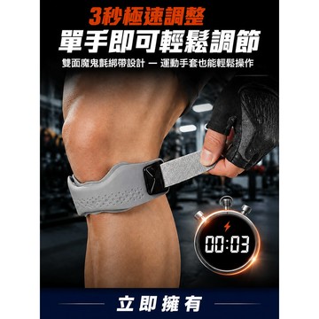 🎯【髕骨帶/護膝帶】升級雙層矽膠 防滑減壓 透氣舒適 運動跑步籃球登山 男女通用 可調式膝蓋支撐