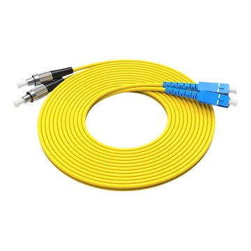 台灣霓虹 電信級SC-FC單模雙芯全雙工光纖跳線3米