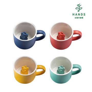 台隆手創館 德國DONKEY招財貓馬克杯/咖啡杯150ml(深藍/紅/黃/湖水綠)