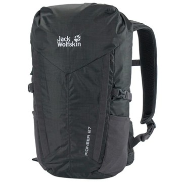 【Jack Wolfskin 飛狼】限時7折↘PIONEER 電腦後背包 27L｜商務通勤 × 休閒旅遊『黑灰』213006
