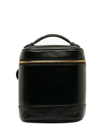 CHANEL Pre-Owned - 1996-1997 CC Vanity handbag - women - Lambskin - One Size - Black