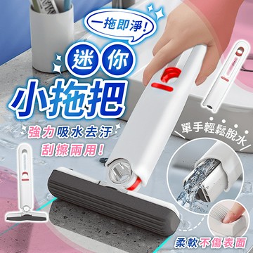 迷你小拖把【178小舖】迷你海綿拖 迷你拖把 小拖把 免手洗拖把 小型拖把 免洗拖把 拖把 免沾手拖把 刮水拖把 刮水